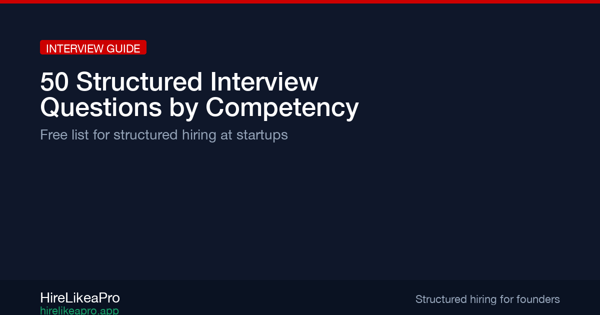 Sars Interview Questions Example 50 Structured Interview Questions by Competency